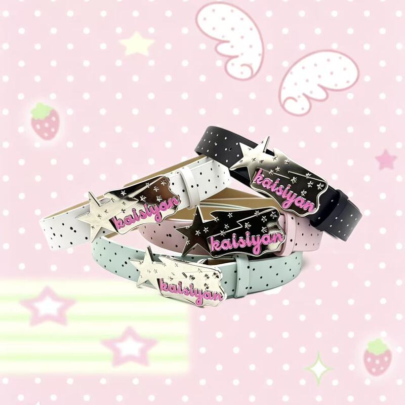 New Y2K Polka Dot Star Belt for Women, Versatile and Flattering for Any Figure, Instantly Transforms into a Y2K Style Dopamine Luxury Look New Y2K Polka Dot Star Belt for Women, Versatile and Flattering for Any Figure, Instantly Transforms into a Y2K Style Dopamine Luxury Look