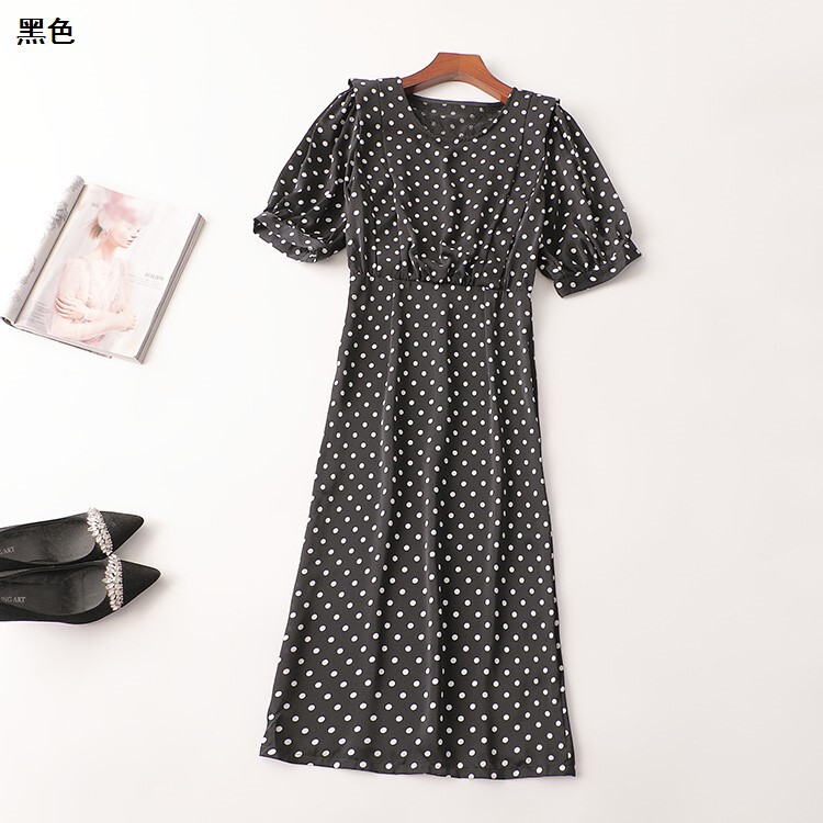 242835 Summer Dress Shenzhen Women's Extra Long Quarter Sleeve Round Neck Shenzhen Mingwei Wholesale