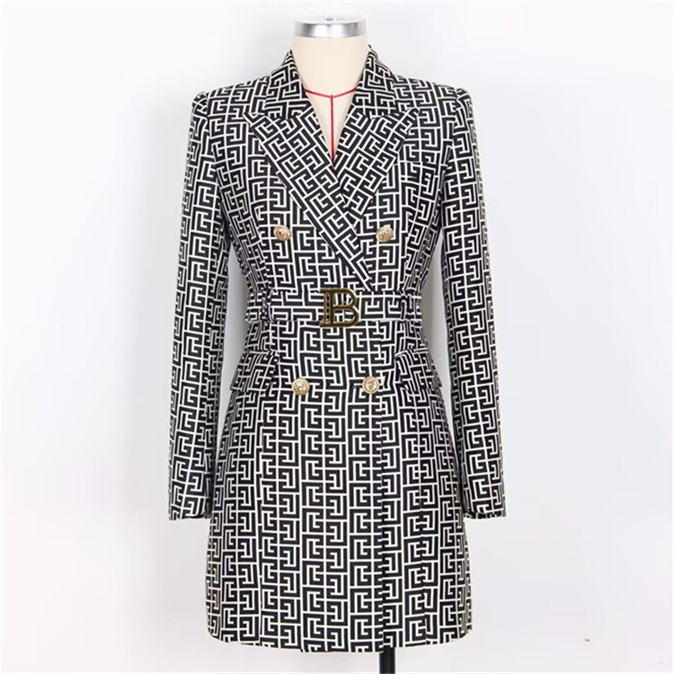 2026 Spring and Autumn New Fashion High-End Plaid Korean Style Belted Long Sleeve Slim Fit Elegant Commuter Suit Dress for Women 2026 Spring and Autumn New Fashion High-End Plaid Korean Style Belted Long Sleeve Slim Fit Elegant Commuter Suit Dress for Women