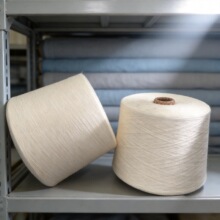 环锭纺t50/c50涤棉纱线32支 棉涤纱 涤棉混纺纱 cvc纱