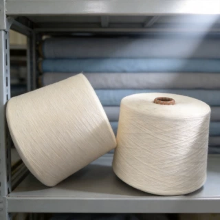 环锭纺t50/c50涤棉纱线32支 棉涤纱 涤棉混纺纱 cvc纱CVC5050