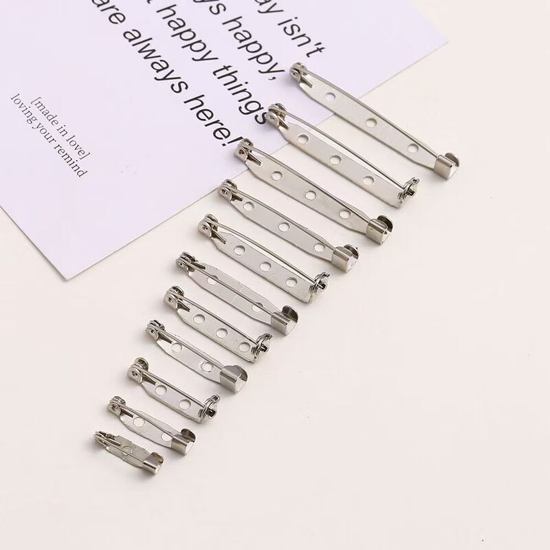 Metal Safety Pins DIY Accessories Brooch Base Pin Fasteners Simple Brooch Handmade Materials Jewelry Components Metal Safety Pins DIY Accessories Brooch Base Pin Fasteners Simple Brooch Handmade Materials Jewelry Components