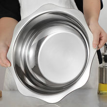 加厚不锈钢火锅盆太阳鸳鸯锅清汤锅商用电磁炉涮火锅具八角盆跨境