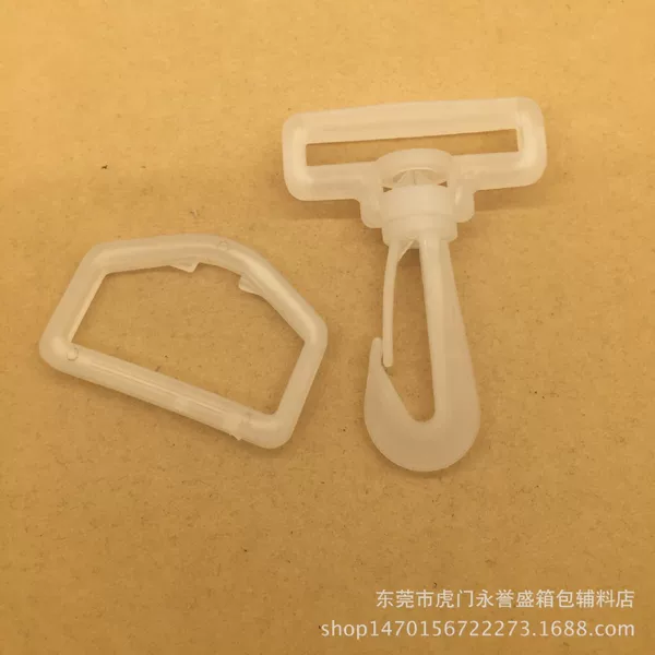 Manufacturer's Ready Stock: Bag and Backpack Accessories - Plastic Transparent Swivel Hook, Hanging Hook, Transparent D-Ring, Webbing Buckle, Etc