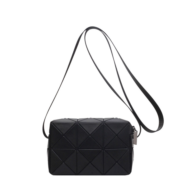 2023 nueva moda bolso de hombro bolsa de mensajero versátil de alta calidad Internet celebridad costura geométrica pequeña bolsa cuadrada bolso de las mujeres