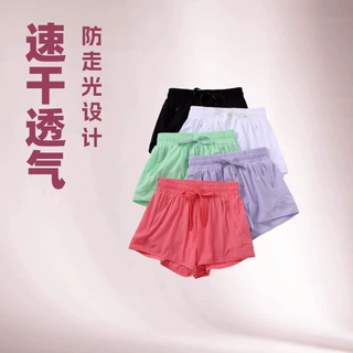 运动短裤速干防走光松紧腰宽松瑜伽裤跑步透气健身裤高腰夏短裤