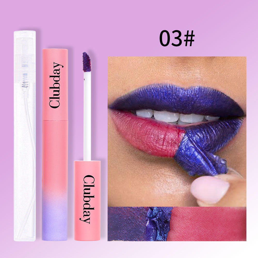 Clubday Matte mist Top Non-stick cup lip gloss six color tearing red lip glaze