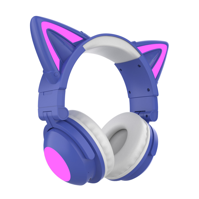 猫耳ヘッドマウント Bluetooth ヘッドセット HIFI 音質クロスボーダーコンピュータ e スポーツ有線ワイヤレス完全互換ライブブロードキャストイヤホン|undefined