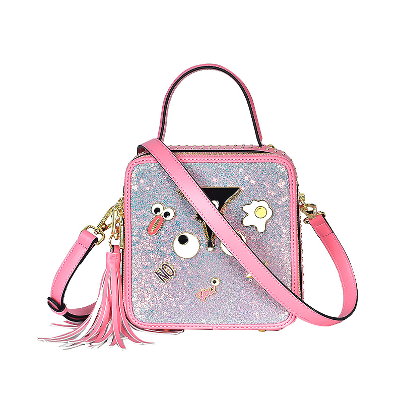 Personalidad de moda bolsa de perfumes de mujer insignia rosa bolso de mano bolso de estilo de alta sensación 2600 #