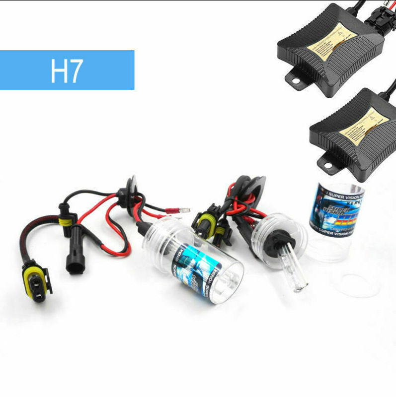 55W Hid Bulb Set Single Light H7 Dc250 6000K