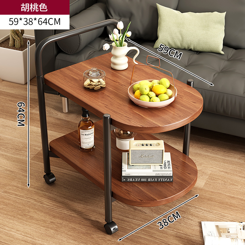 Carrinos móviles de estilo nórdico, mesas de té, sofá, salón, mesas caseras, mesas de té modernas y simples.