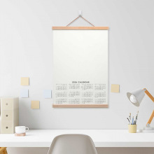 2026年实木磁吸挂画夹挂画轴年历挂墙日历海报挂画DIY绘图绘画