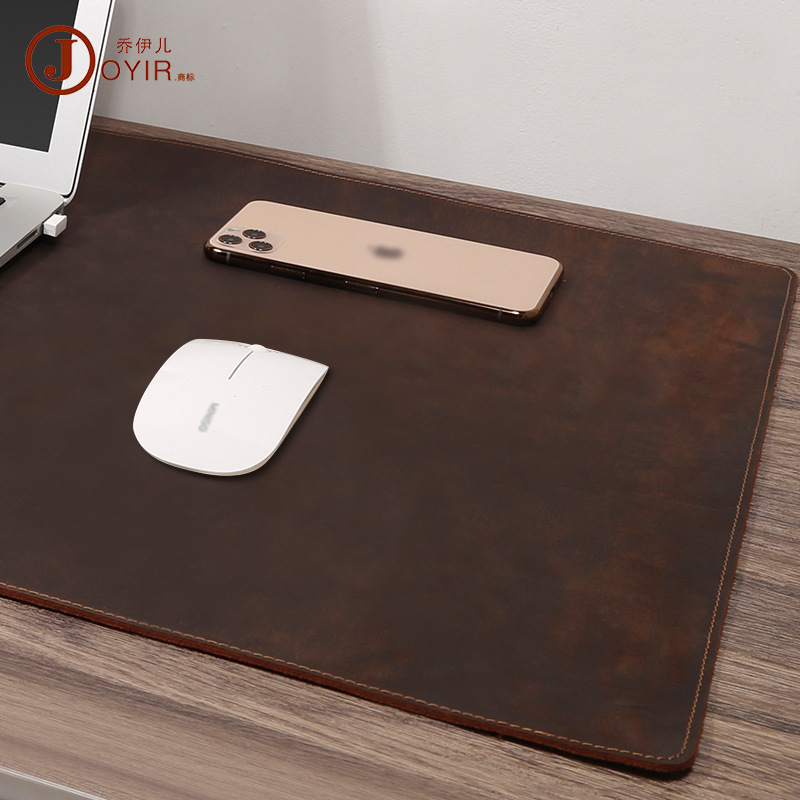 疯马皮复古笔记本电脑垫舒适散热办公桌垫台式电脑键盘鼠标垫皮垫