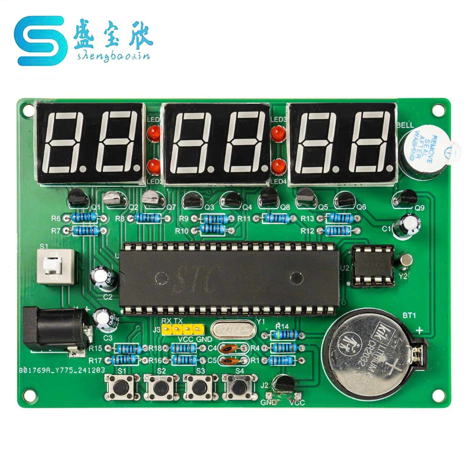 Однокристал шестизотельный комплект цифровых часов 6-битные часы электроника Сделка DIY Сварочная тренировочная доска TJ-56-724