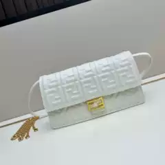 F-Family Embossed Baguette Bag Underarm Bag Handbag Crossbody Bag FF Letter Women's Bag High-end Fashion Versatile Premium