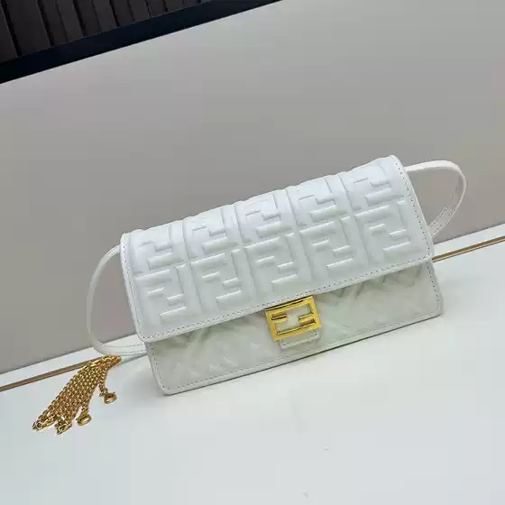 F-Family Embossed Baguette Bag Underarm Bag Handbag Crossbody Bag FF Letter Women's Bag High-end Fashion Versatile Premium