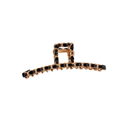 Korean ins metal retro Internet celebrity chain grabber elegant temperament hairpin on the back of the head girl shark clip hairpin