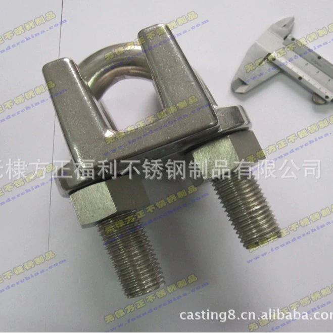 Нетканый квадратный такелаж профессиональное производство и поставка стандартной нержавеющей стали 304/316 материал зажим для веревки