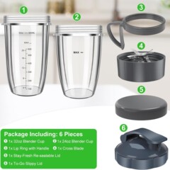 Nutritミキサーはブレード部品を交換して600W 900Wミキサーの6セットの部品に適用します。