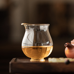 Japanese-style high-borosilicate glass fair cup single tea-making tea-dividing transparent tea-sea lady one-person tea-using tea-dividing cup