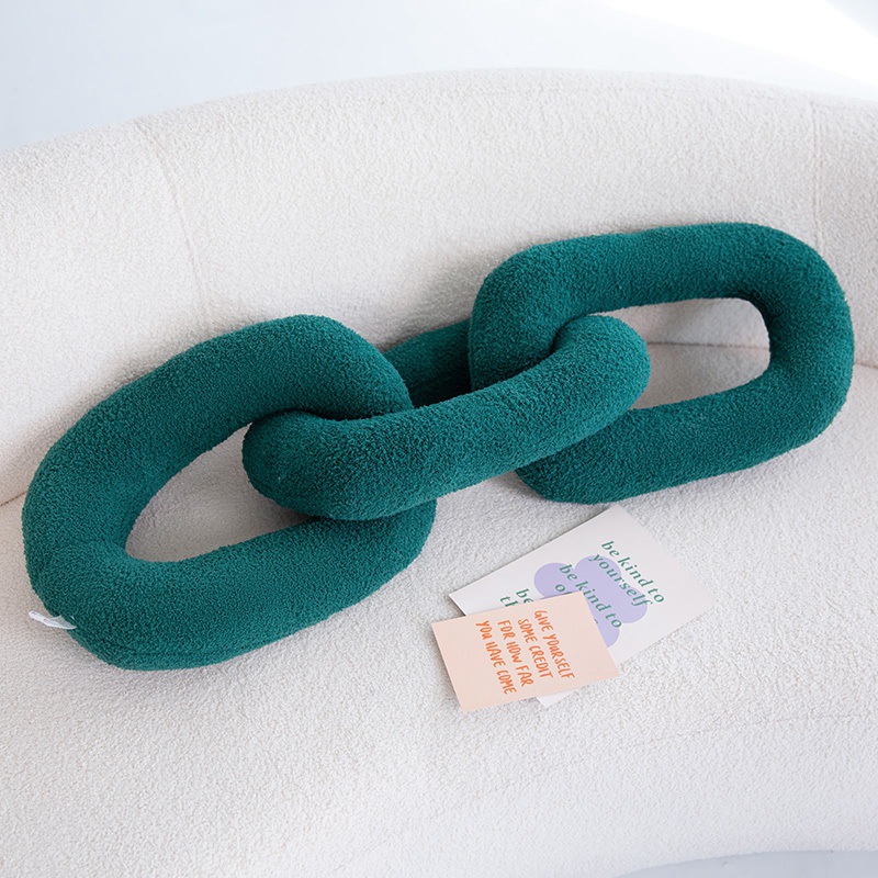Cadena de hierro nudo almohada de abrazo in cojín de viento cadena muñeca decoración del hogar famoso en línea muñeca modelo de casa nueva buena cosa