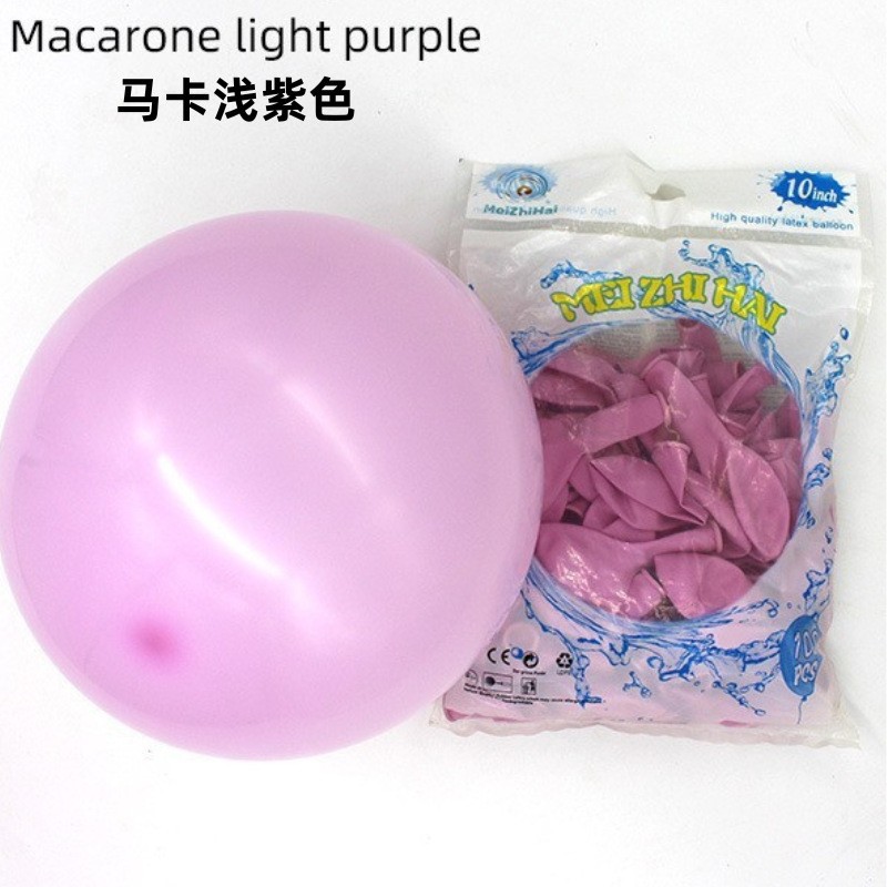 Customizado 10 pulgadas engrosado macarón globos al por mayor dulces globos decoración de la decoración de la casa de boda