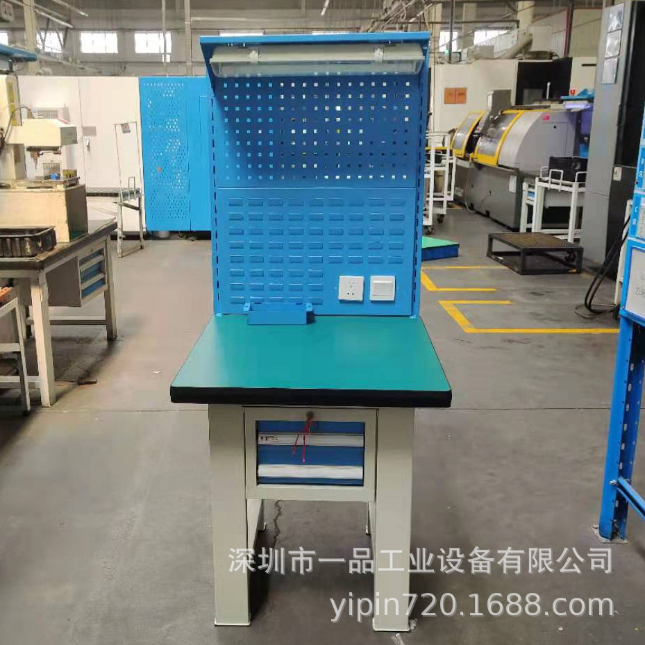重型防静电工作台带落地柜钳工操作台模具维修工作桌重型工作台