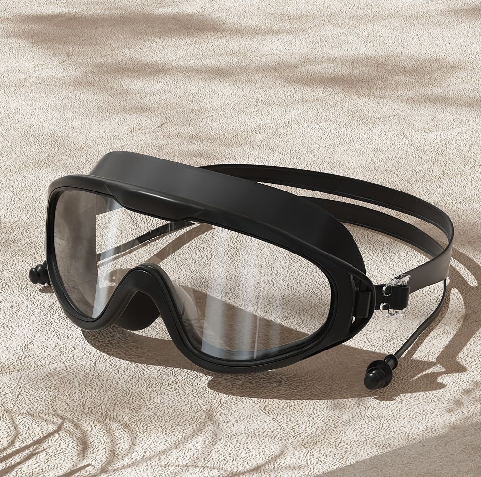 Extreme night black swimming goggles