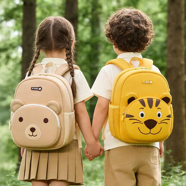 Kindergarten School Bags for Boys and Girls, Cute Animal-Shaped Anti-Lost Backpacks, Lightweight and Wear-Resistant Small School Bags for Kidsren