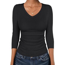 C 12743 Women Summer Tops Slim Fitted Casual Trendy��������