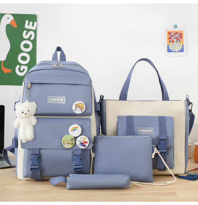 All Seasons Season Solid Color Casual School Daily School Backpack