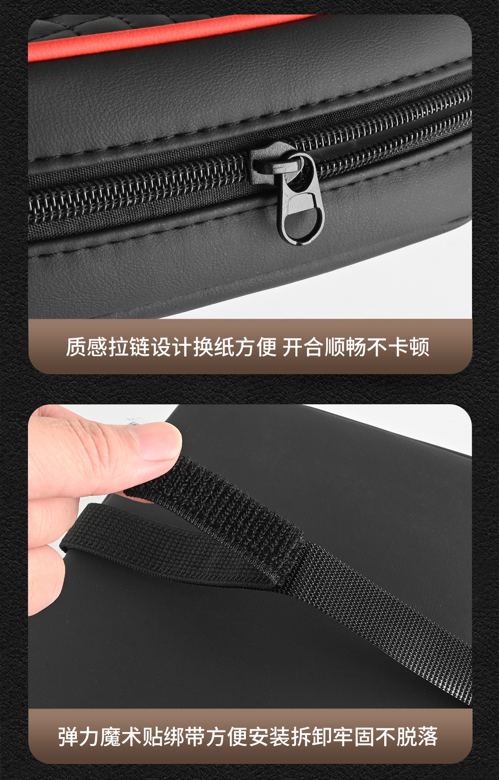 Car Armrest Box Heightening Pad Tissue Box Storage Bag Elbow Pad Multifunctional