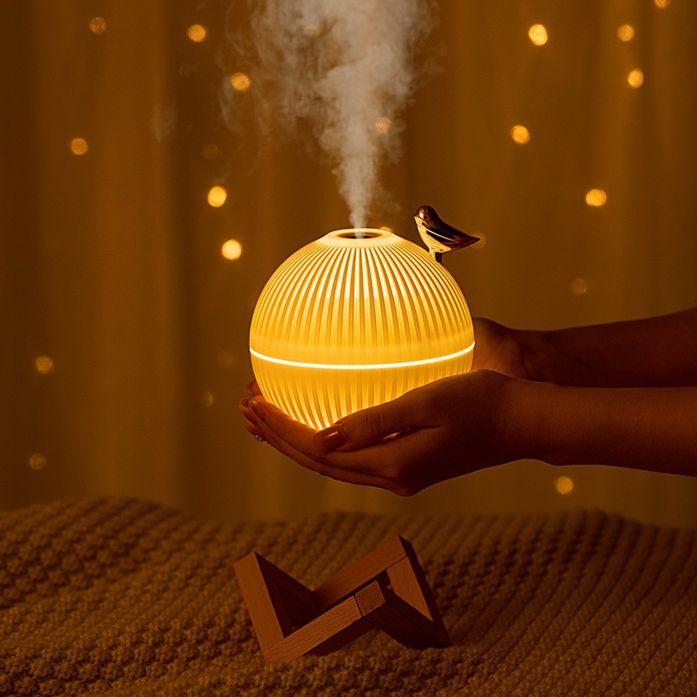 Transfronterizo mayorista casero perfumado humidificador de pájaro de escritorio niebla USB lámpara de noche humidificador de quemadura seca