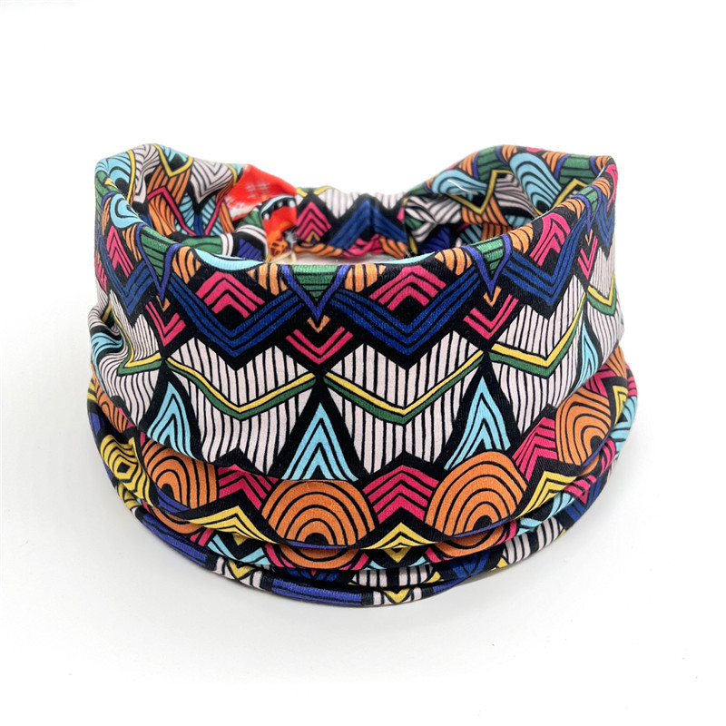 Women's Gender Bohemian Style Bohemian Plaid Cloth Hair Band