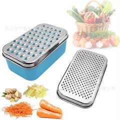 雙面刨絲器橢圓型芝士刨長方型刨絲器奶酪刨絲器切菜器薑絲刨刀