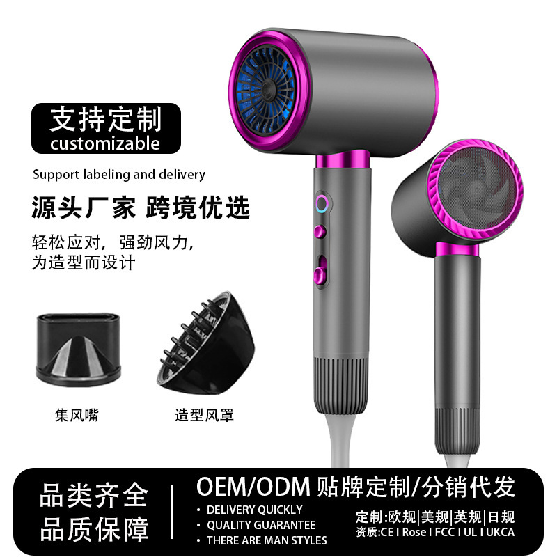 アマゾンクロスボーダー高速ヘアドライヤーハイパワー家庭用ヘアドライヤーギャラリー専用ブルーレイ冷熱風ブロー筒|undefined