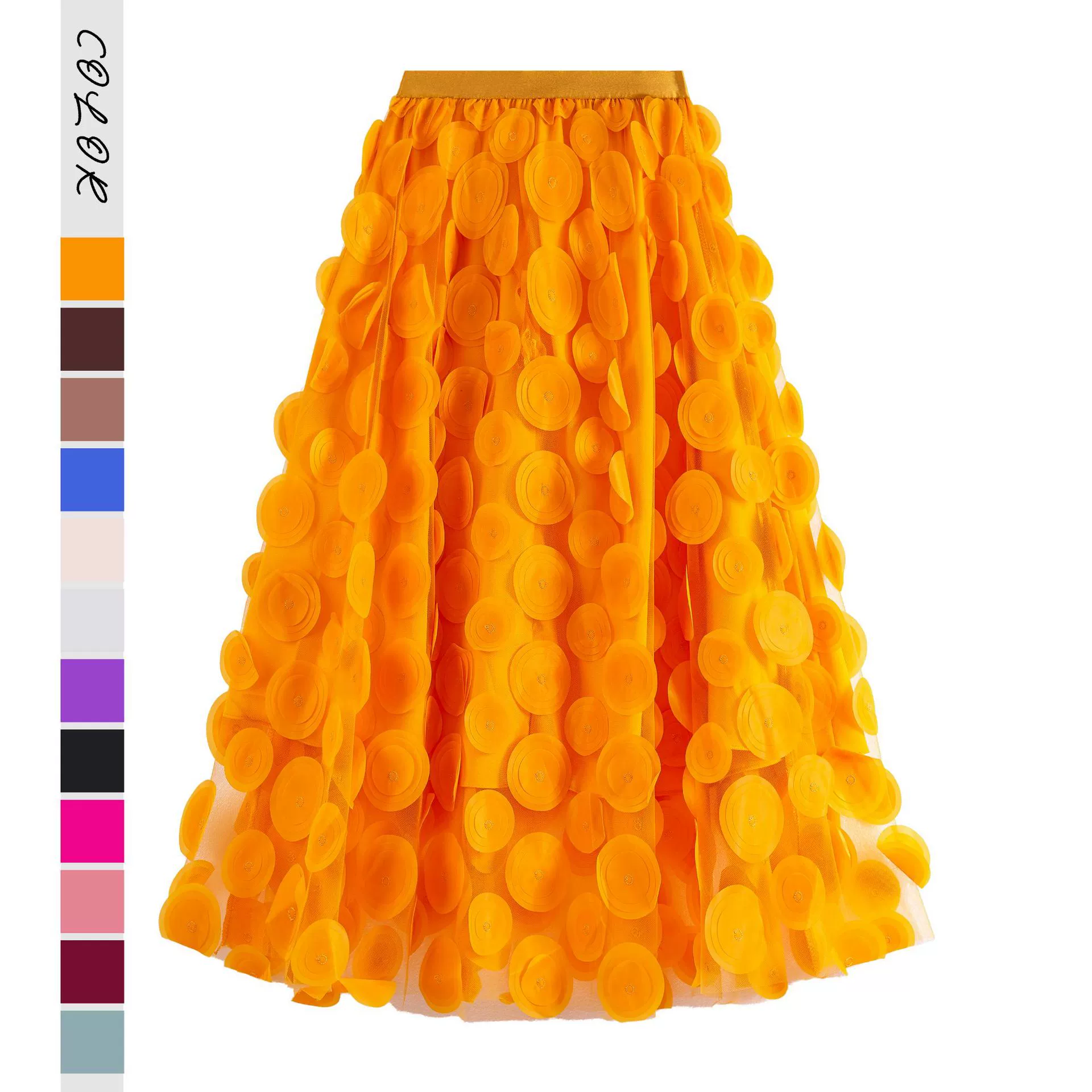 Европейская и американская станция Heavy Industry ретро юбка с большой камуфляжкой юбка с бюстом женская осень-зима новая трехмерная волновая юбка с высокой талией