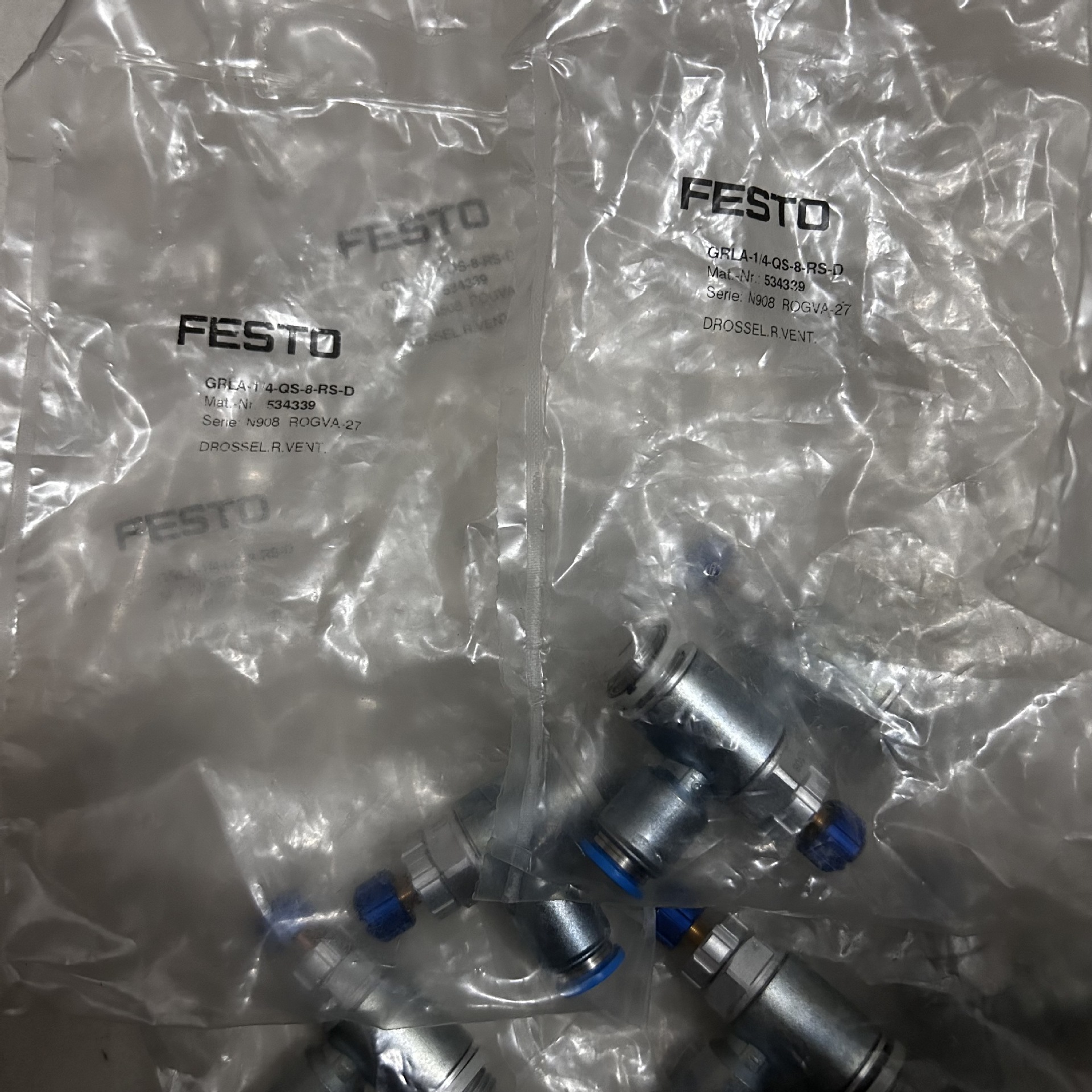 FESTO 费斯托 单向节流阀 GRLA-1/4-QS-8-RS-D 534339 现货17个