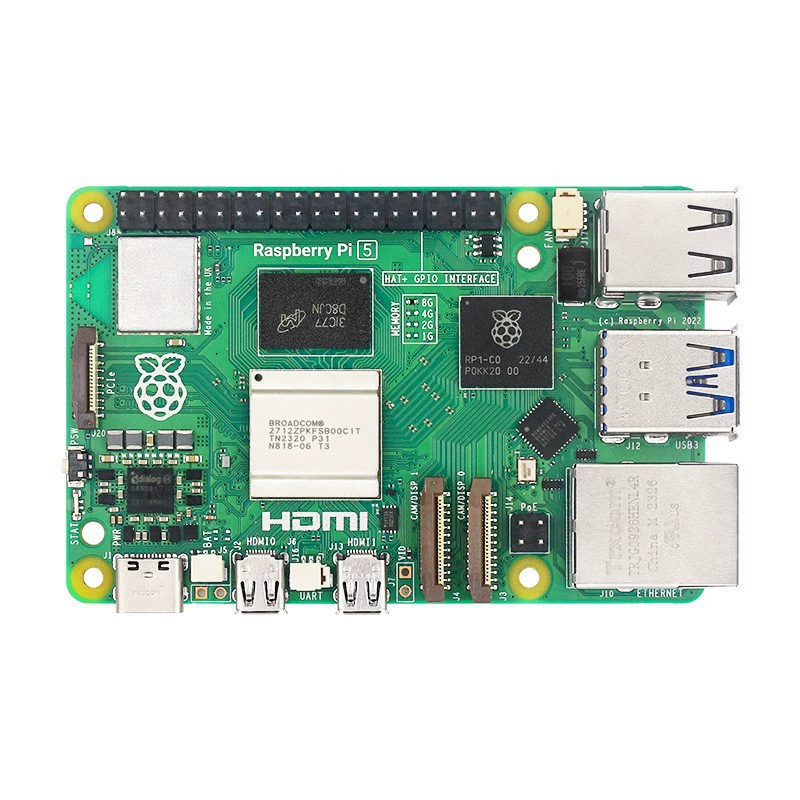 Плата разработки Raspberry Pi 5-го поколения Raspberry pi5 материнская плата искусственный интеллект программирование обучение интерфейс PCIe 2.0