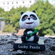 网红蓝胖子卡通摇头公仔汽车摆件内饰用品车饰模型手办批发