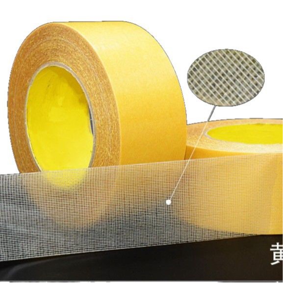 Alta adherencia personalizada, impermeable, resistente al desgarro, fuerte adherencia, duradera, adecuada para la fijación de alfombras, cinta a base de tela de doble cara