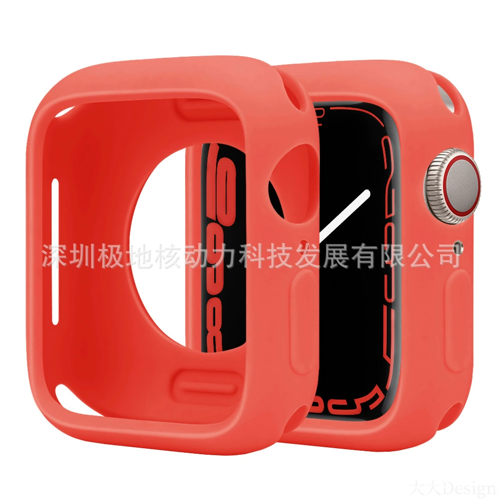 Защитный чехол для Apple Watch, совместимый с Apple Watch, цвета конфет, Applewatchs9ultras87-го поколения, мягкий силиконовый чехол