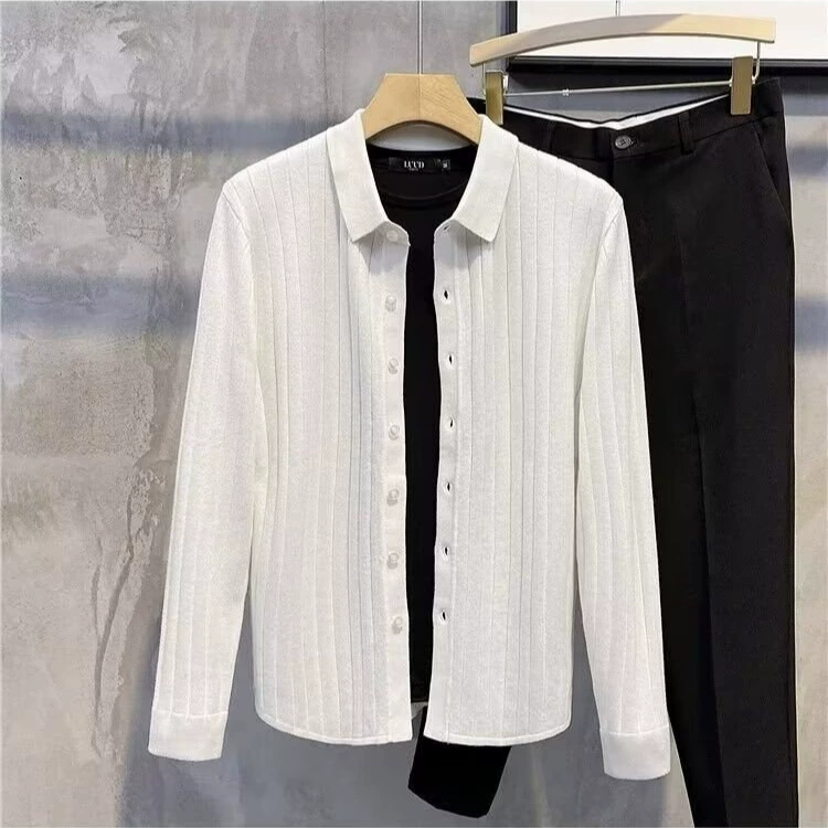 Элитный осенний кардиган, тёплый свитер для отдыха, Slim fit