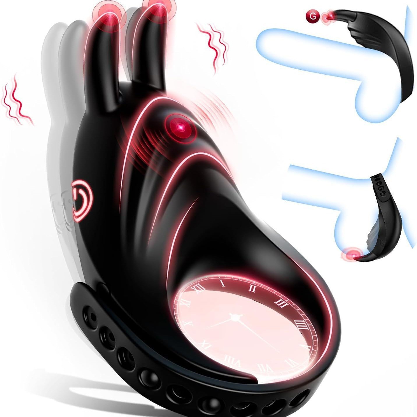 HGOD YAQi segunda generación de control remoto masculino desgaste cerradura anillo vibratorio pareja resonancia control remoto inalámbrico artículos para adultos