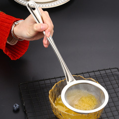 Stainless steel colander, juice soy milk filter, sieve, household noodles, sesame mesh, large strainer, frying machine