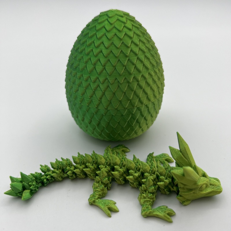 国境を越えた人気の 3D プリントクリスタルドラゴンクリスタルエッグミニドラゴンエッグセット手作り動物モデル子供のおもちゃ|undefined