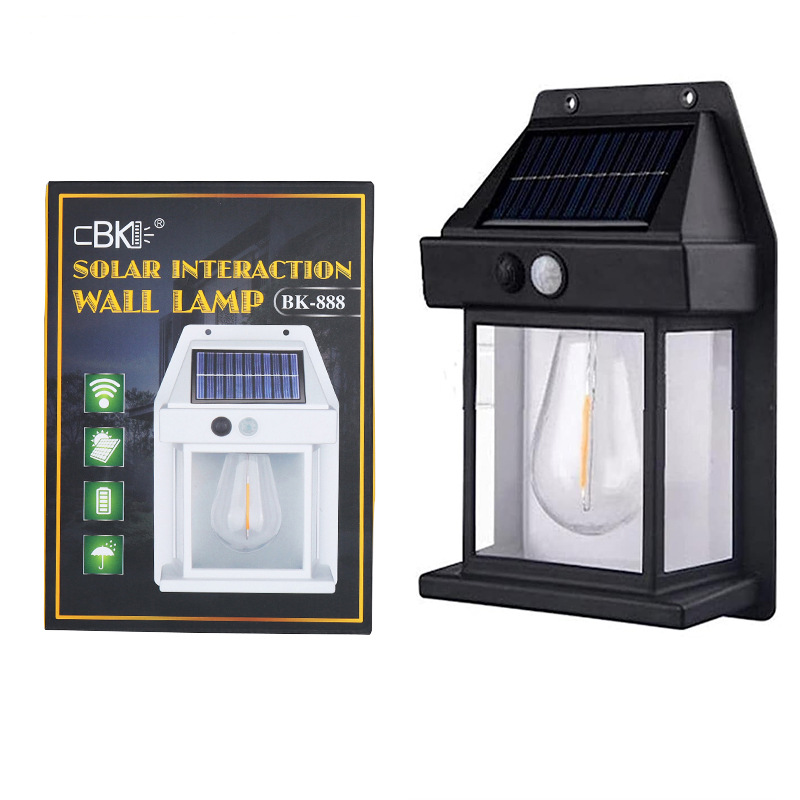 Al Aire Libre LED lámpara de pared solar al aire libre impermeable lámpara de tungsteno inducción jardín lámpara jardín Villa noche luz iluminación