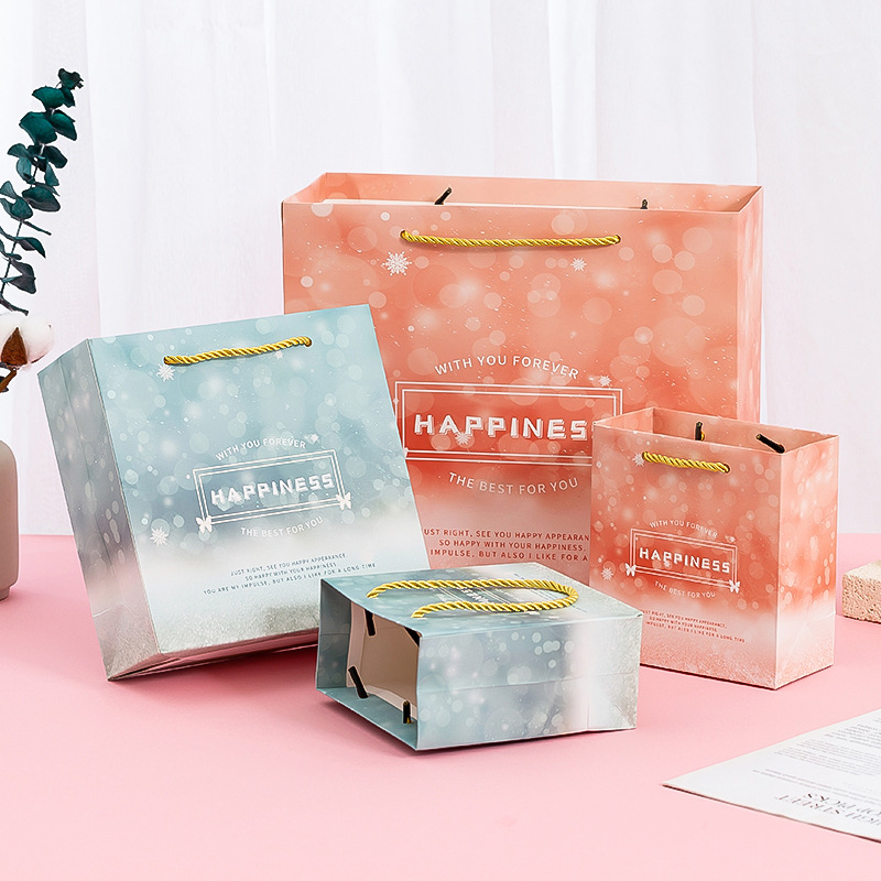 Green Gift Paper Bag, Return Gift Bag, Souvenir Gift Bag, Small Clear Gift Bag, Packaging Bag, Facial Mask, Wedding Scarf, Pink Bag