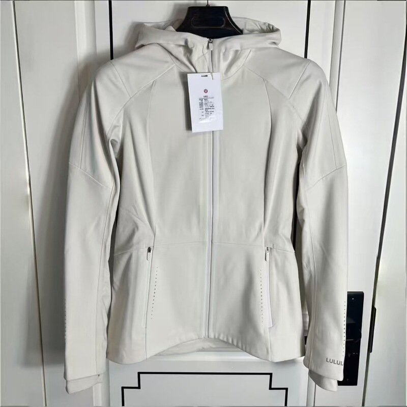 Cross-Border Lulu Style Softshell Fleece-Lined Jacket, Autumn and Winter Women's Slim-Fit Coat, Nanyou Version