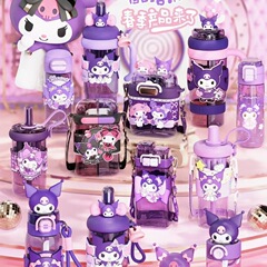 クーロミアニメ宇宙カップtritan材質ストロー跳ねるカップかわいい大容量子供保温カップコレクション